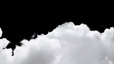 通用带通道白色真实天空涌动白云特效素材视频的预览图